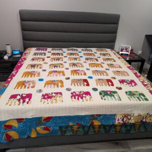 Kantha Patchwork Quilted bedsheets in Canada and the USA