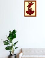 Modern Look Ganesh wooden wall hanging