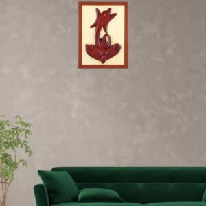 Modern Look Ganesh wooden wall hanging
