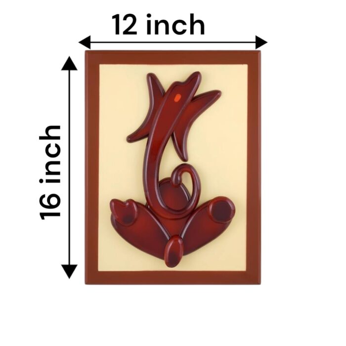 Dimensions of Modern Look Ganesh wooden wall hanging