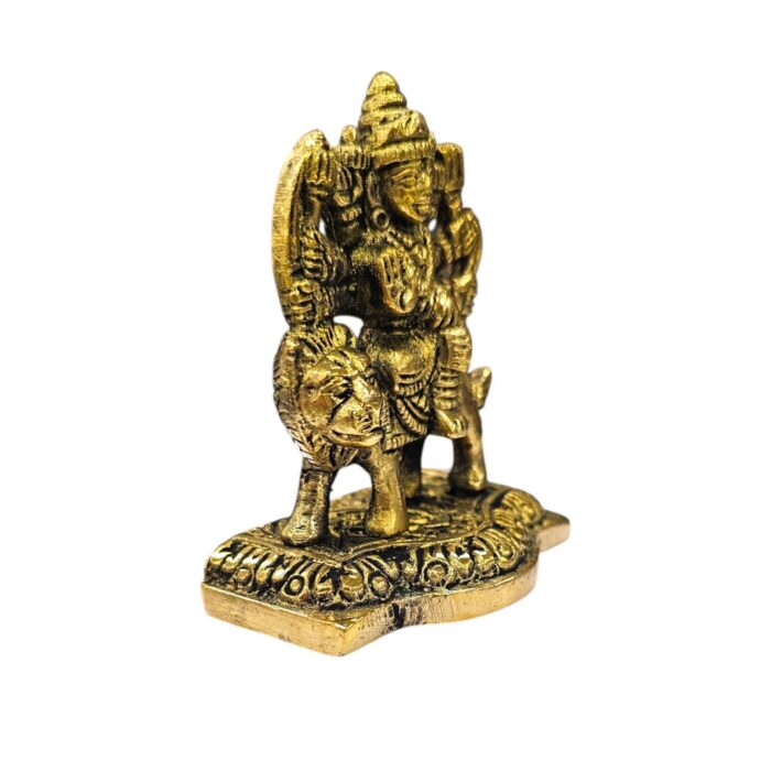Small Maa Durga Brass Statue