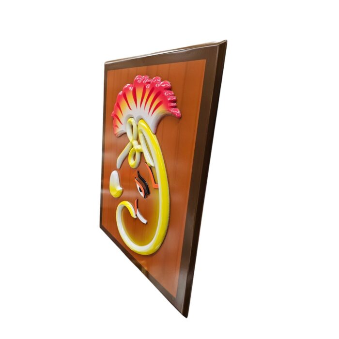Ganesh Wooden wall hanging - Matt finish