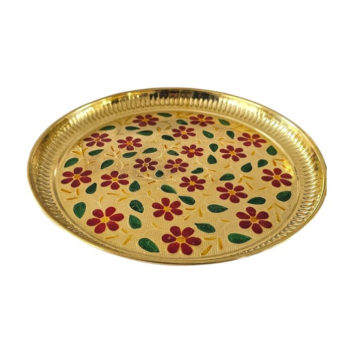 Brass pooja thali set - Large