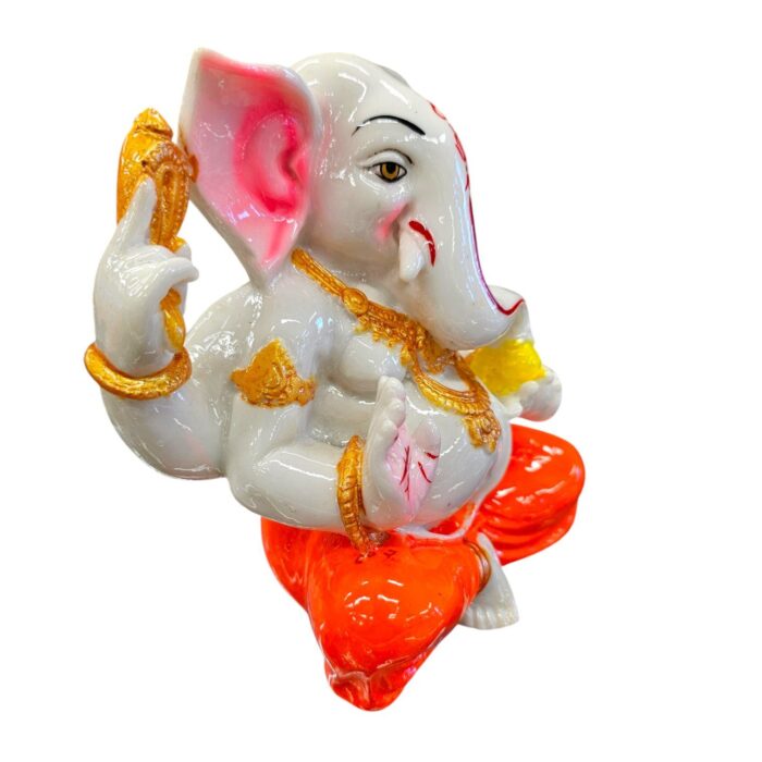 Ganesh idol - orange dhoti