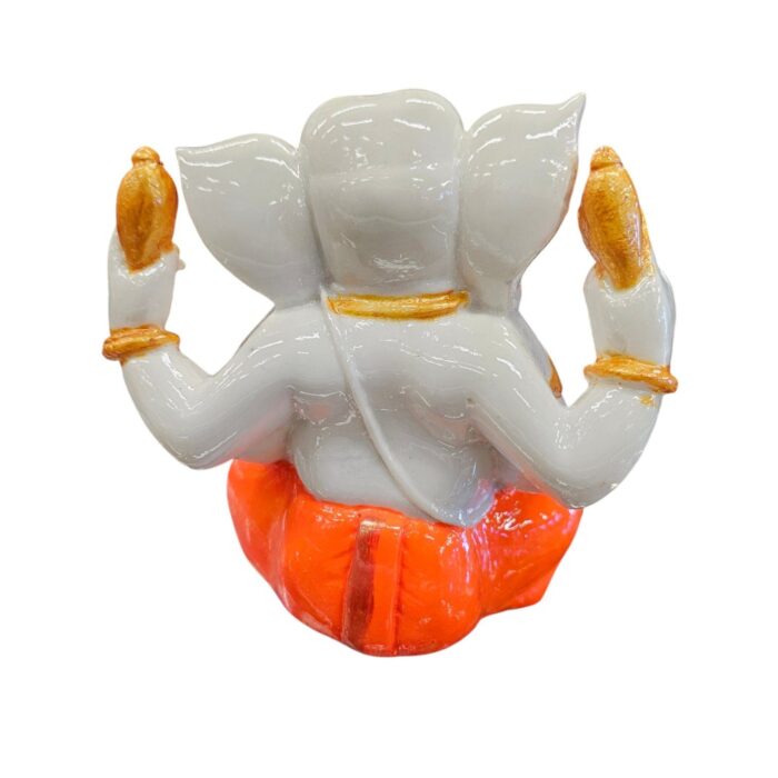 Ganesh idol - orange dhoti