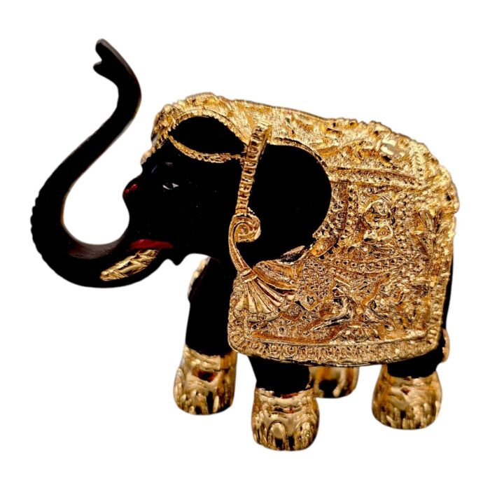 Gold Plated pair of elephant Idols