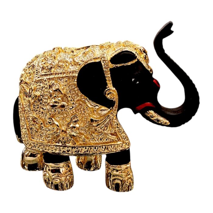 Gold Plated pair of elephant Idols