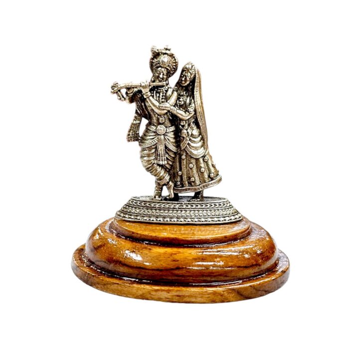 Pure Silver Radha Krishna Idol