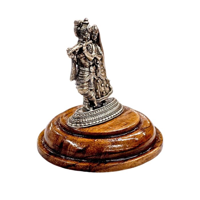Pure Silver Radha Krishna Idol