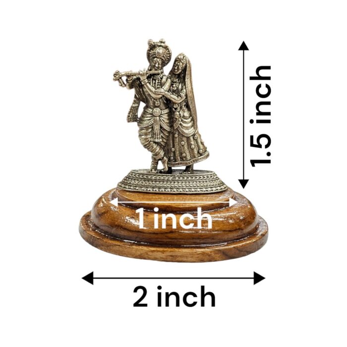 Pure Silver Radha Krishna Idol