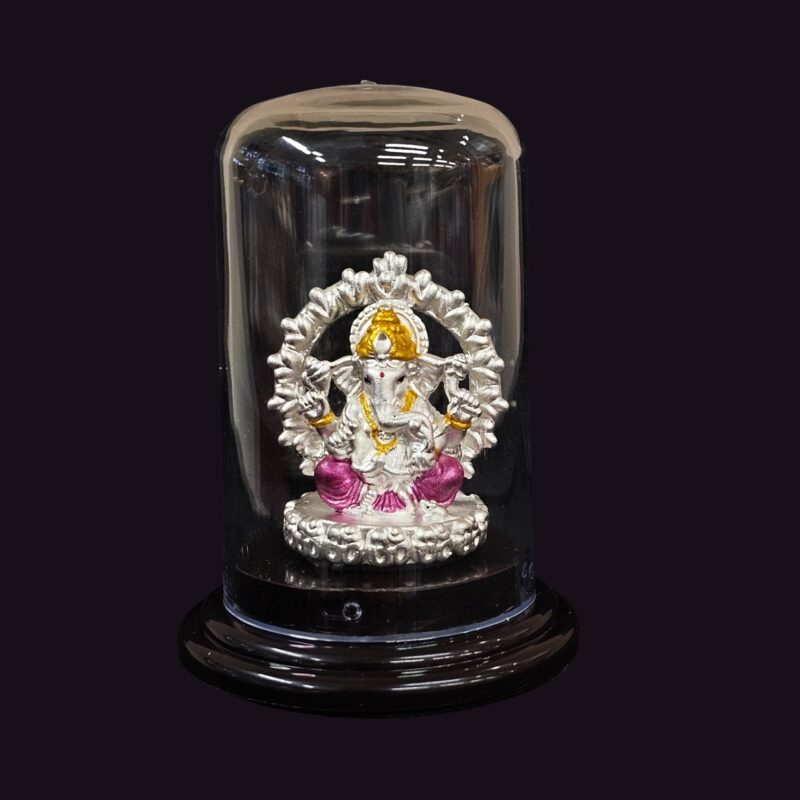 Silver Ganesh Idol - 999 Pure silver | Car Dashboard Idol