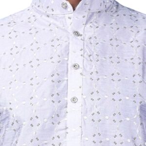 White party wear sequin Men kurta