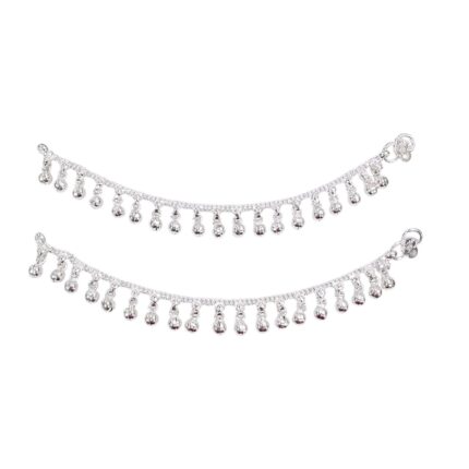 Pure Silver Baby Anklet - 5.5 inch | Pure Silver Jewelry from India