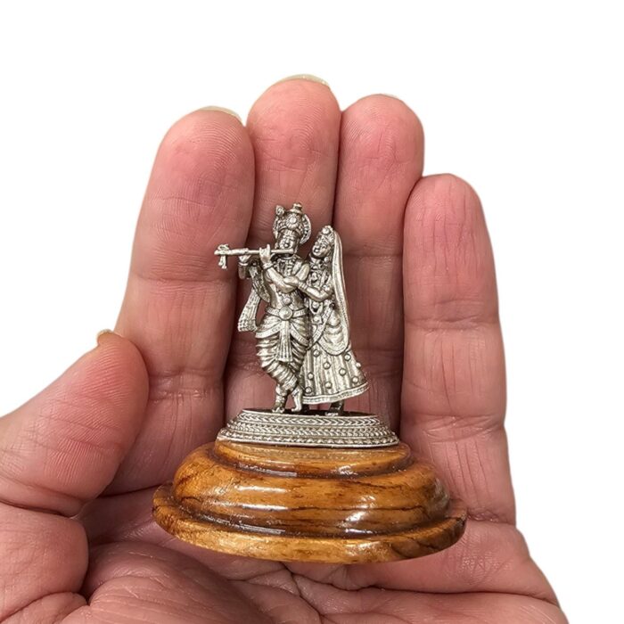 Pure Silver Radha Krishna Idol