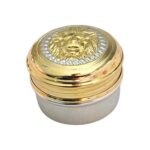 Small Silver Box with 24K Gold Plating | Chandi Ki dabbi