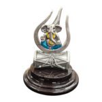 999 Pure silver Ganesha idol with Trishul | Pure Silver Car Dashboard Statue