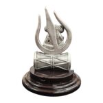 999 Pure silver Ganesha idol with Trishul | Pure Silver Car Dashboard Statue