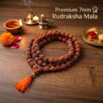 Rudraksh Jaap Mala 7 mm Beads | 108 bead Rudraksha mala for Japa