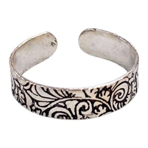 Pure Silver Thumb Toe Ring | Adjustable Toe Ring