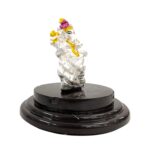 Pure silver Ganesha idol in dome | Perfect for Gift and Car Dashboard Statue