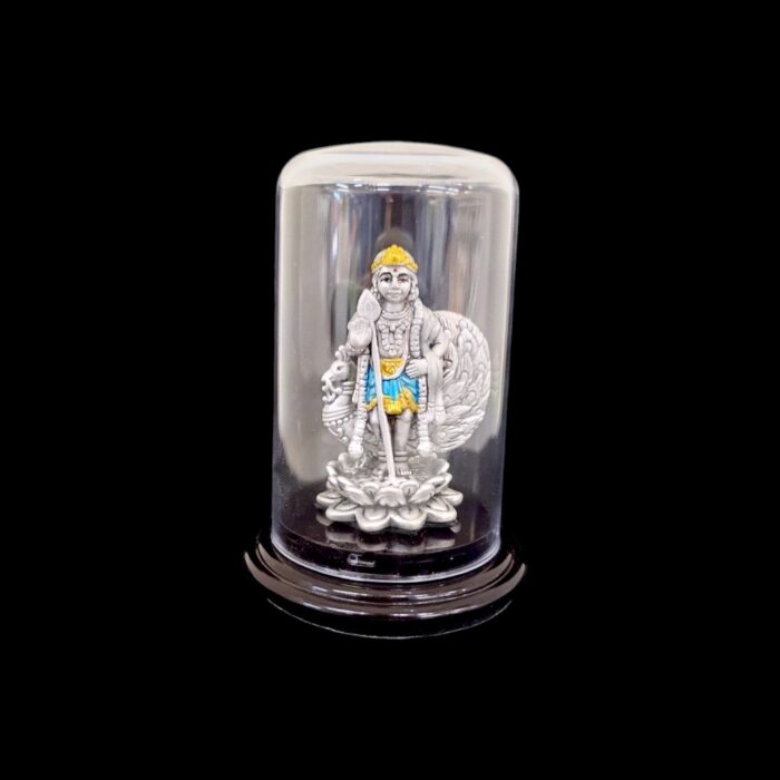 Lord Murugan pure silver Idol | Pure Silver Statue of Murugan