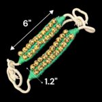 Dance Ghungroo with green pads - 2 line | Traditional Indian Dance Ghungroo for Bharatnatyam