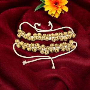 Kathak Dance Ghungroo Pair - 25 bells each | Indian Dance anklets with Brass Bells