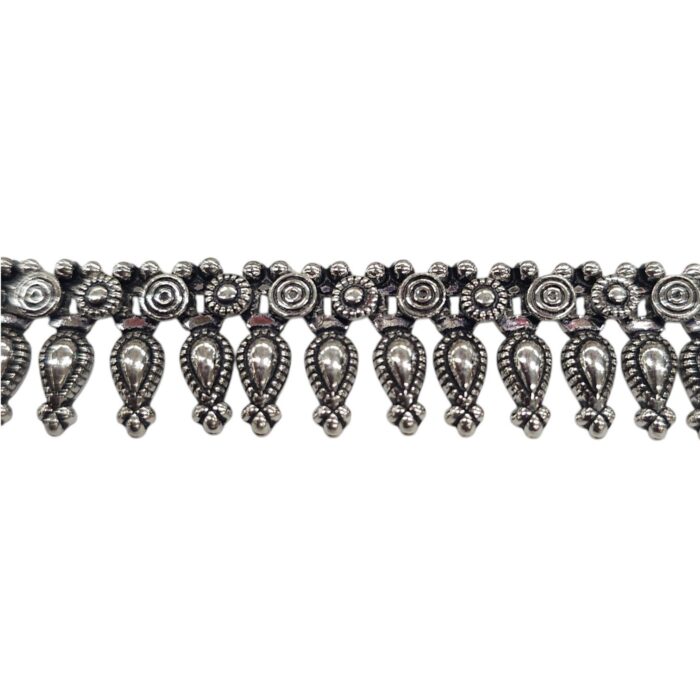 Elegant Traditional Anklets - Oxidized 925 Sterling Silver | Silver Anklets for Adults
