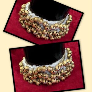 Kathak Dance Ghungroo Pair - 100 bells each | Indian Dance anklets with Brass Bells
