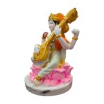 Goddess Saraswati Idol - 9 inch | Saraswati Statue - Image 4