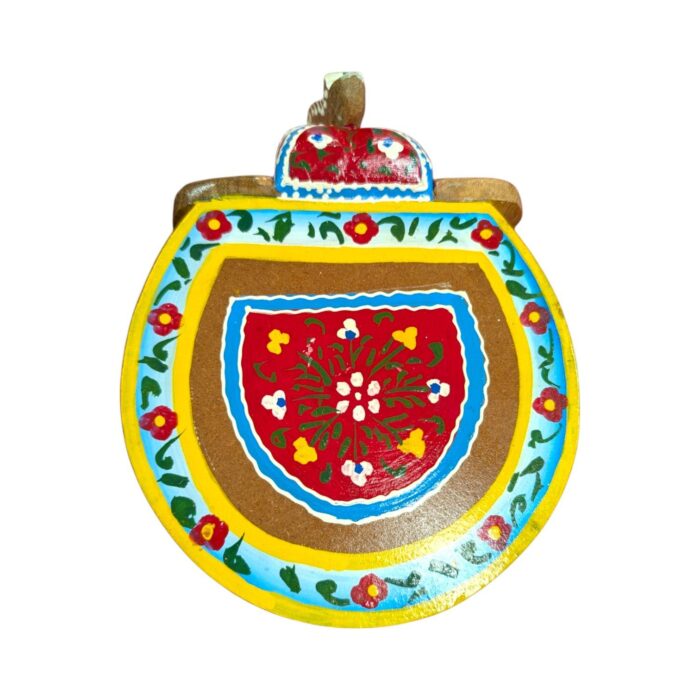 Wooden Elephant Stool | Hand painted - Multi color