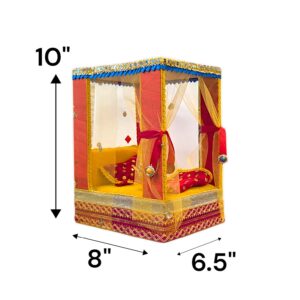 Laddu Gopal Bedroom with Net curtains - Small