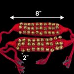 Dance Ghungroo with Red Cushion Pads - 3 line | Traditional Indian Dance Ghungroo for Bharatnatyam