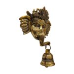Ganesha Brass wall hanging | Hanging with Bell