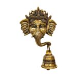 Ganesha Brass wall hanging | Hanging with Bell