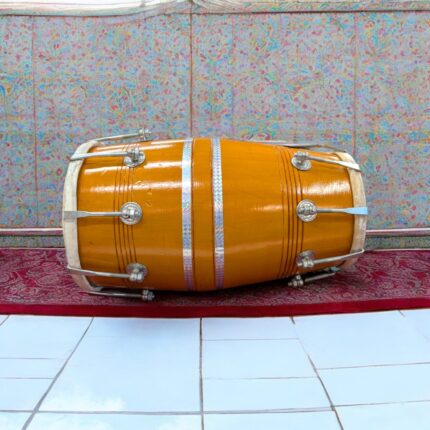 Handmade Wood Dholak - 17.5 inch | Nut and Bolt Dholki