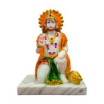 Hanuman Idol - 5.5 inch | Hanuman Statue - Marble finish