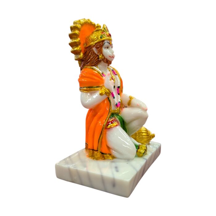 Hanuman Idol - 5.5 inch | Hanuman Statue - Marble finish