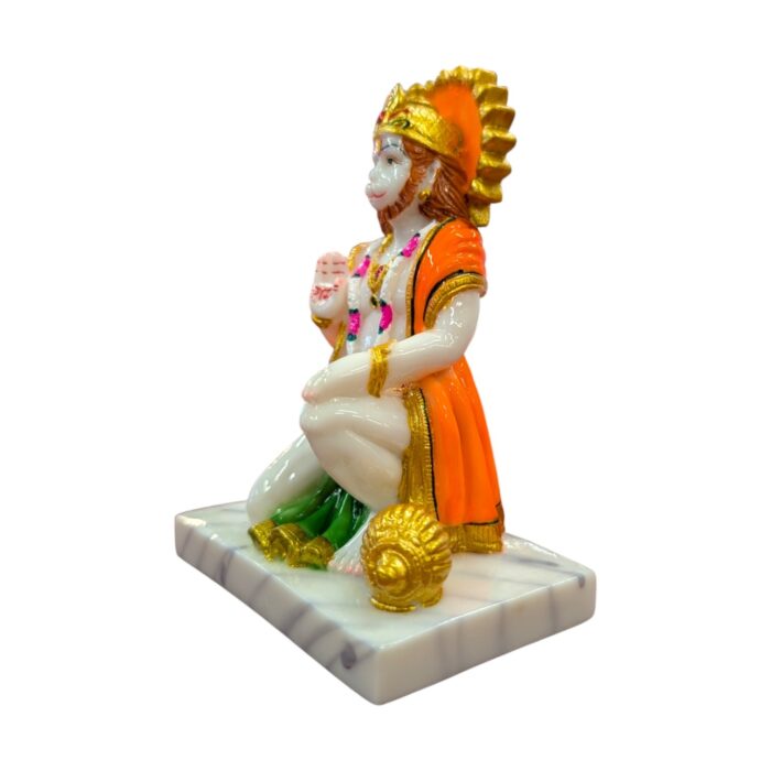 Hanuman Idol - 5.5 inch | Hanuman Statue - Marble finish