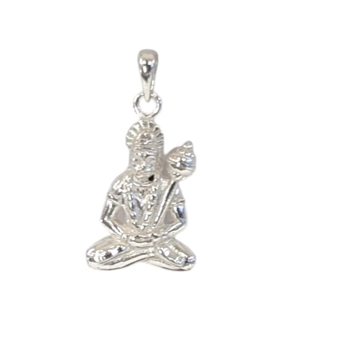 Lightweight Hanuman Pendant Necklace for Daily Wear - Spiritual Jewelry in Sterling Silver