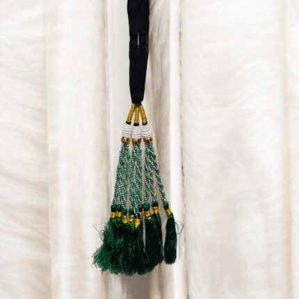 Green Color Parandi | Paranda Hair Accessory