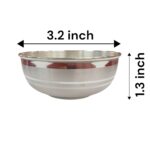 Pure Silver Bowl | 3.2 inch pure silver katori