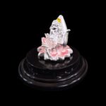 Pure silver Ganesha idol | Pure Silver Car Dashboard Statue | Silver Idol for Gift