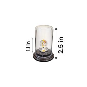 Pure silver Hanuman idol in dome | Car Dashboard Idol