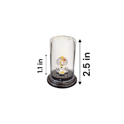 Pure silver Hanuman idol in dome | Car Dashboard Idol