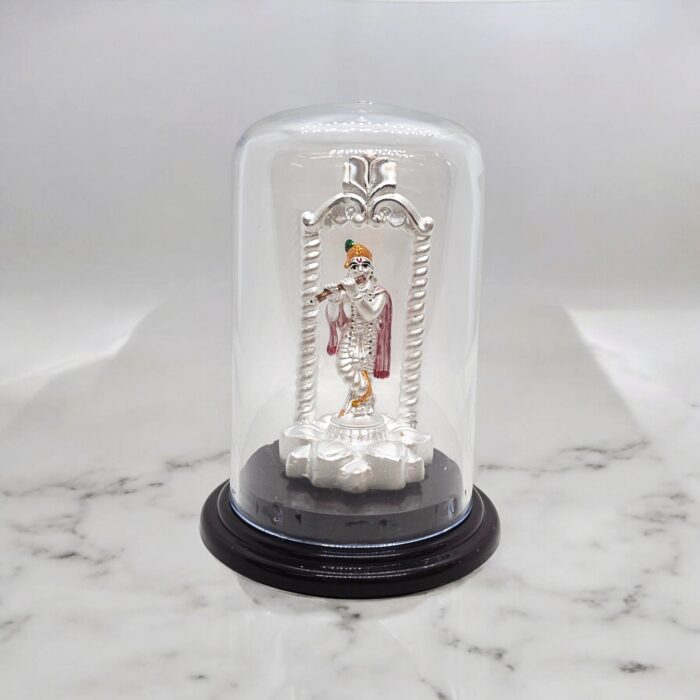 999 Pure Silver Krishna Statue | Pure silver Krishna idol