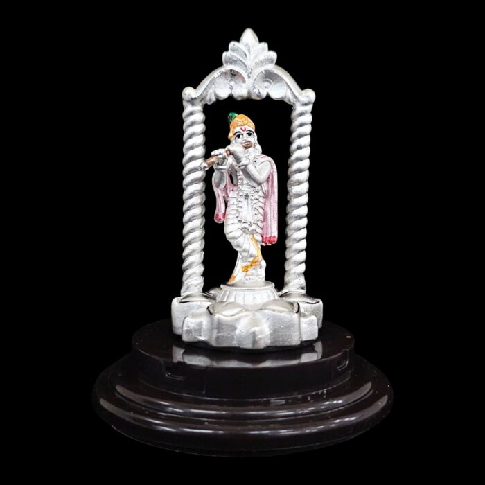 999 Pure Silver Krishna Statue | Pure silver Krishna idol