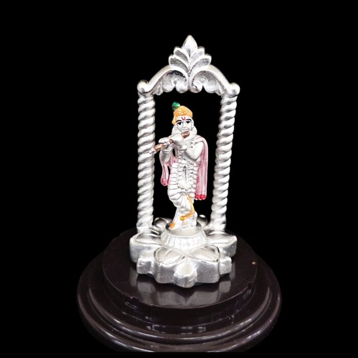 999 Pure Silver Krishna Statue | Pure silver Krishna idol