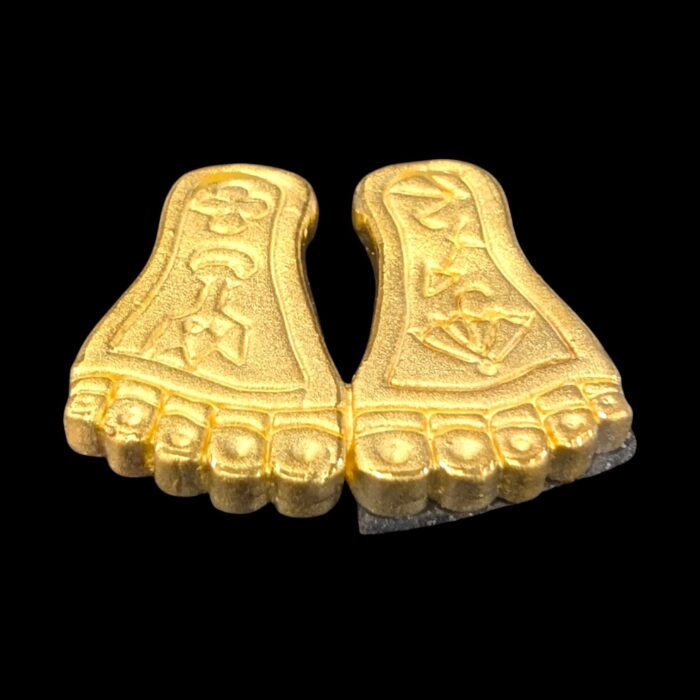 Pure Silver Lakshmi charan Paduka in dome | Laxmi feet