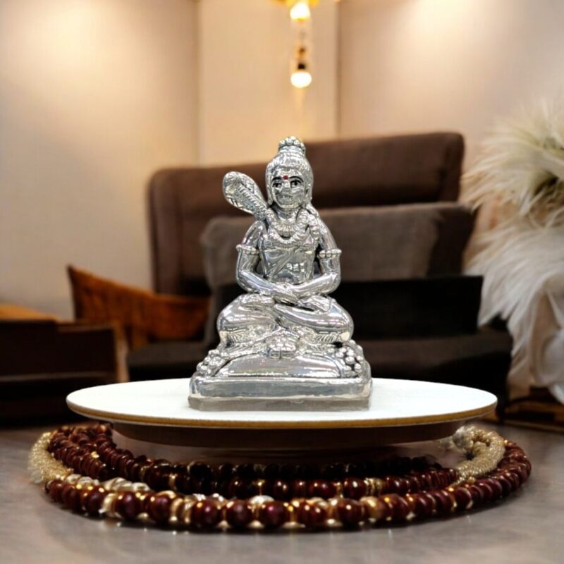 Pure Silver Shiva Idol - 2 inches